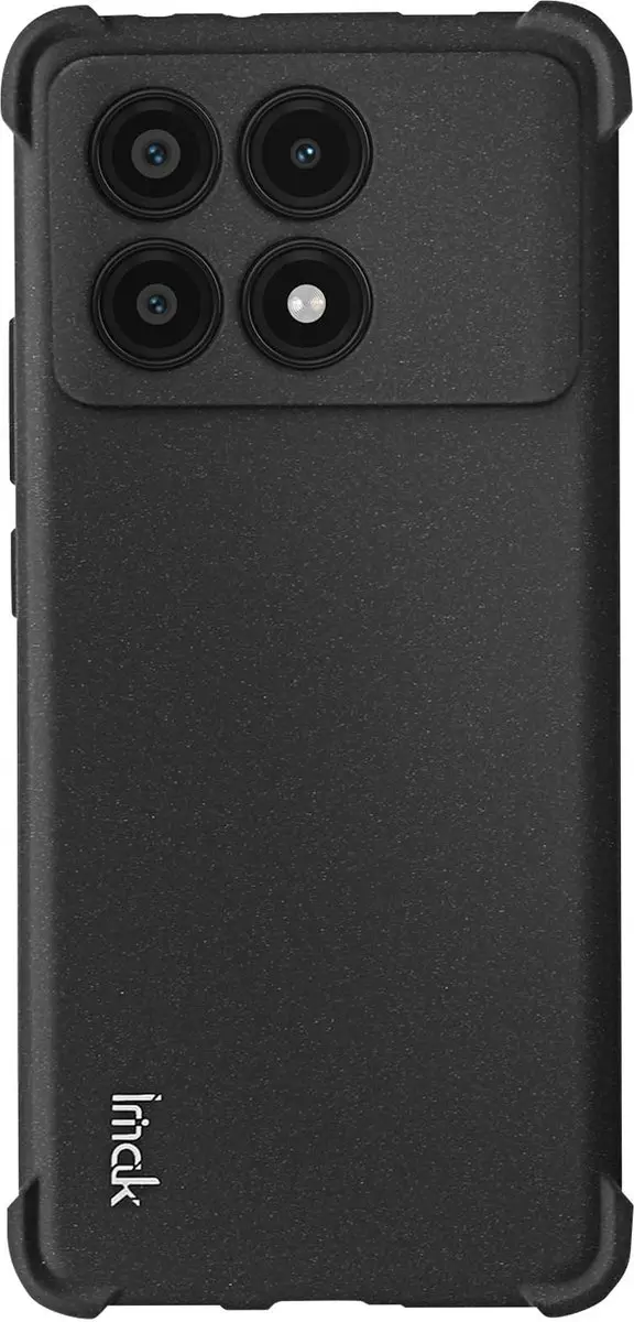 Imak Hoes Xiaomi Poco X6 Pro Silicone Bumper - Zwart