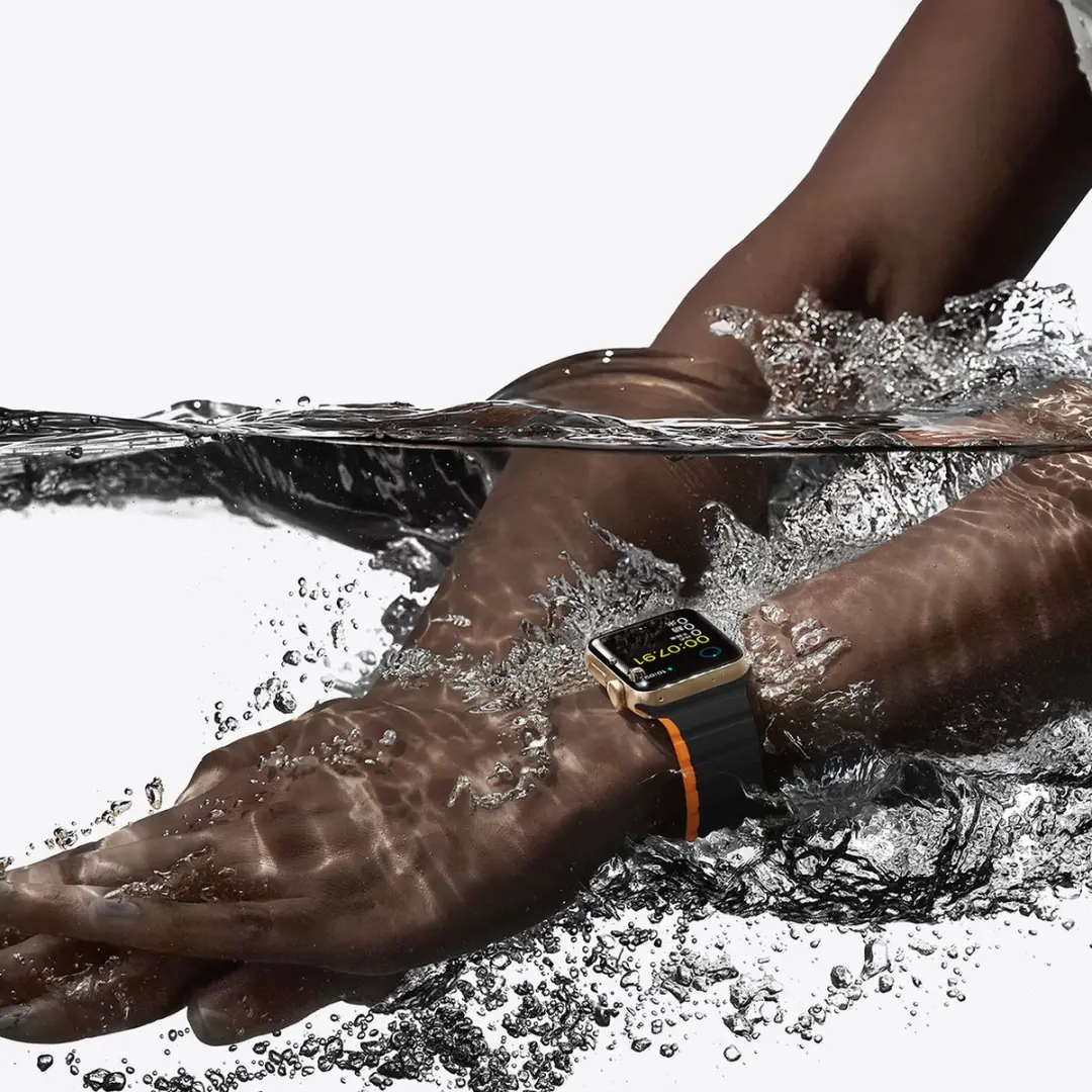 Dux Ducis Magnetische Band voor Apple Watch SE/6/7/8 - 38/40/41mm - Zwart & Oranje