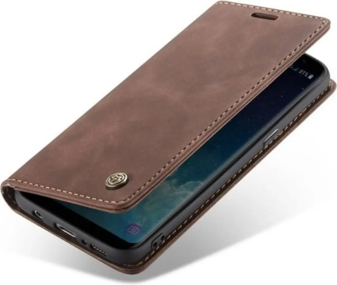 Caseme Bookcase Telefoonhoes Oppo A16/A16s - Donkerbruin