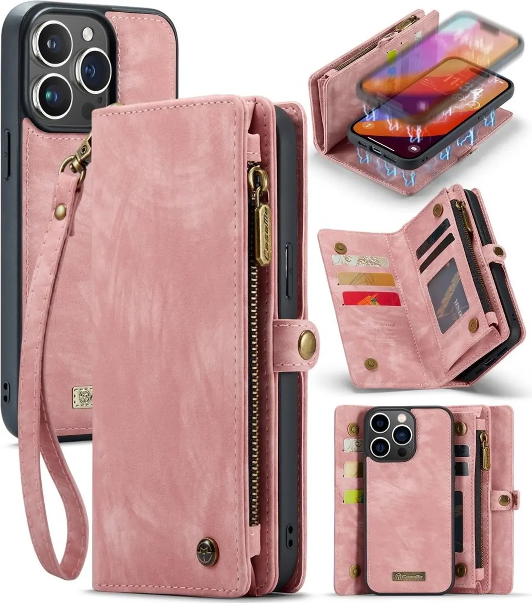 Caseme iPhone 16 Pro Hoesje Roze