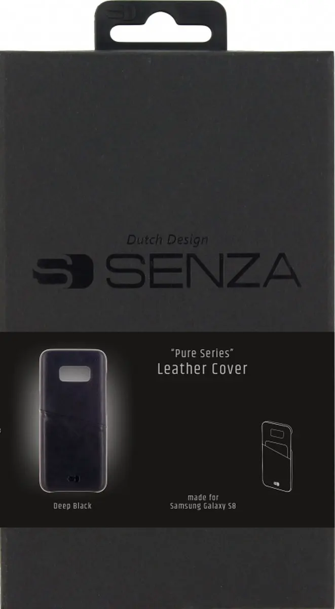 Senza Pure Leather Cover Samsung Galaxy S8 - LEACVR1022 - Zwart
