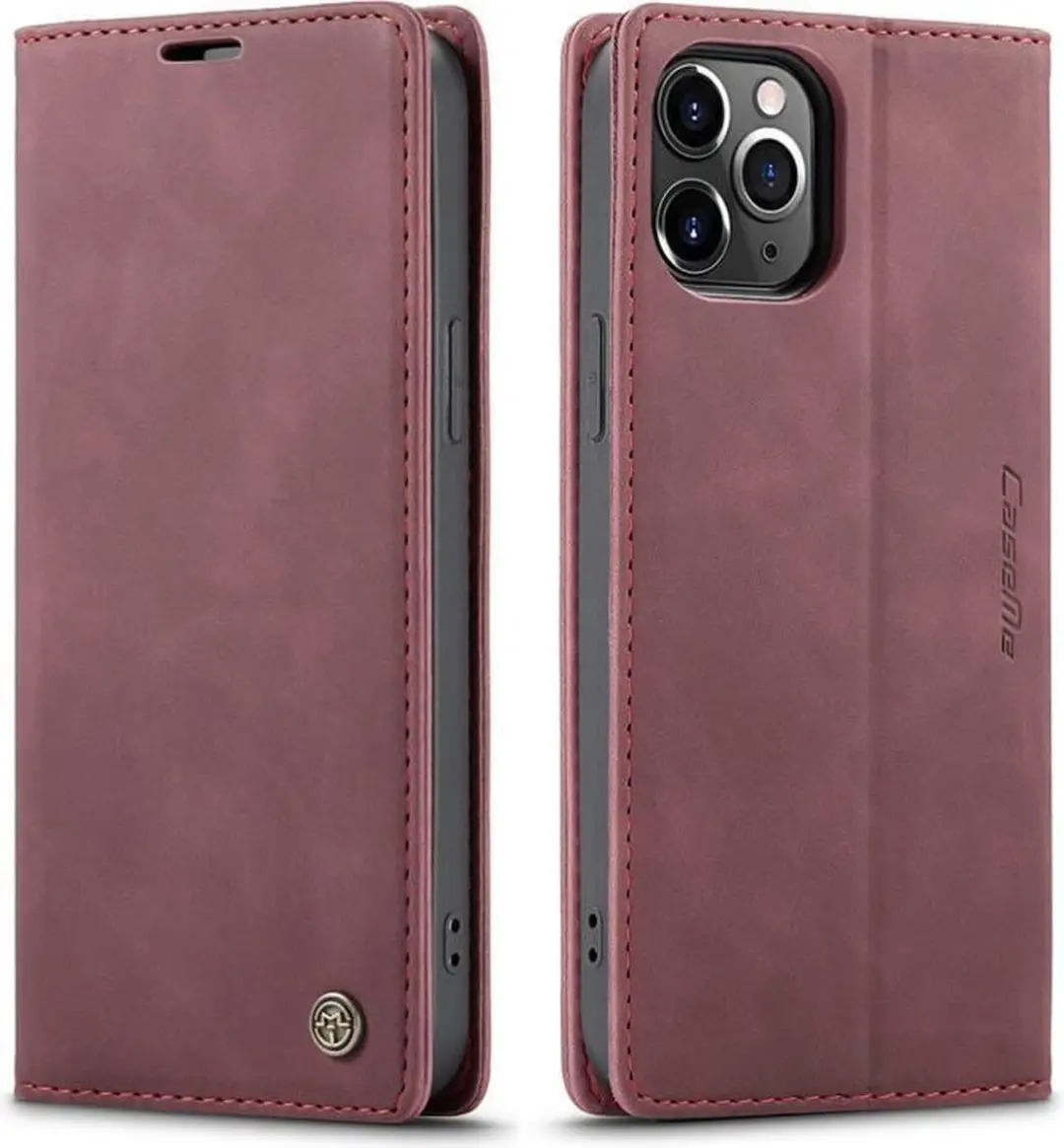 CaseMe iPhone 13 Pro Wallet Bookhoesje IP13P-39 - Rood