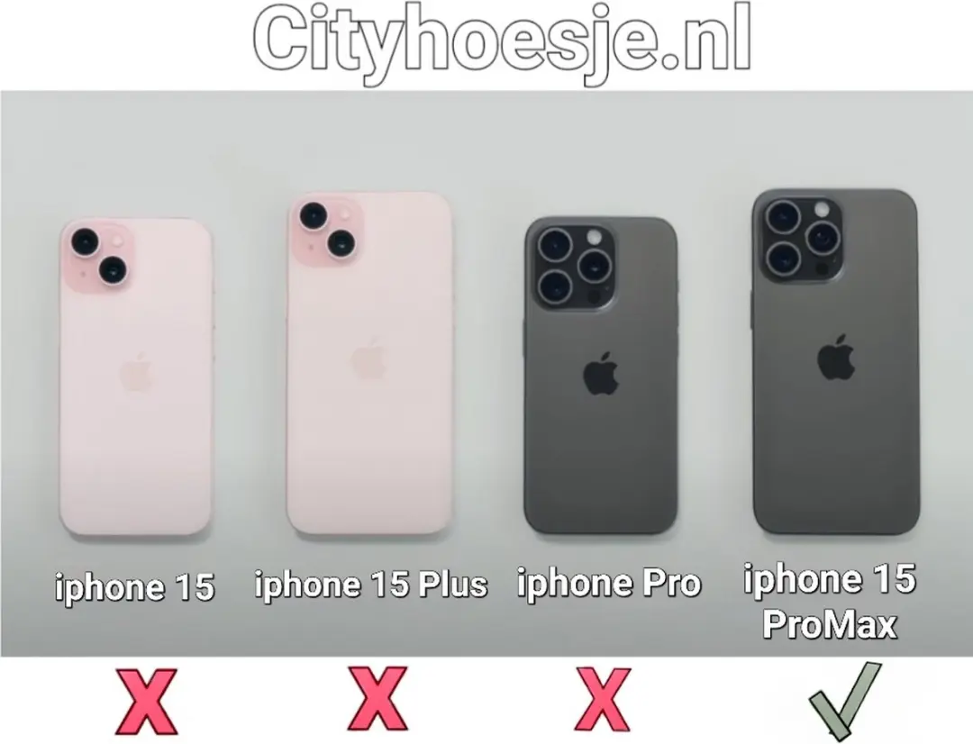 IpaKY iPhone 15 Pro Max Backcover Transparant - Blauw