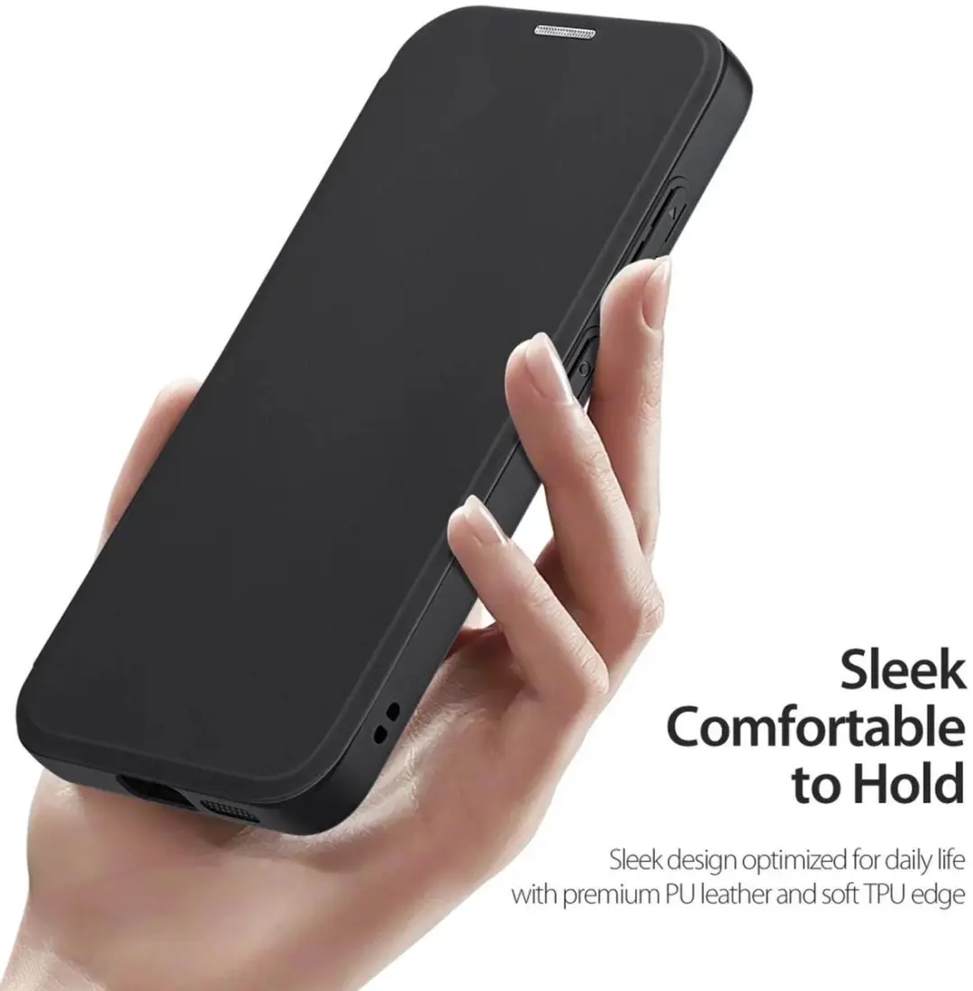 Dux Ducis Skin X Pro Hoesje Samsung Galaxy S25 - MagSafe/Qi2 - 2 Pasjes - Transparant Zwart
