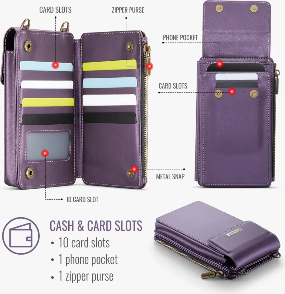 Caseme Me50 Crossbody Telefoontasje - Paars