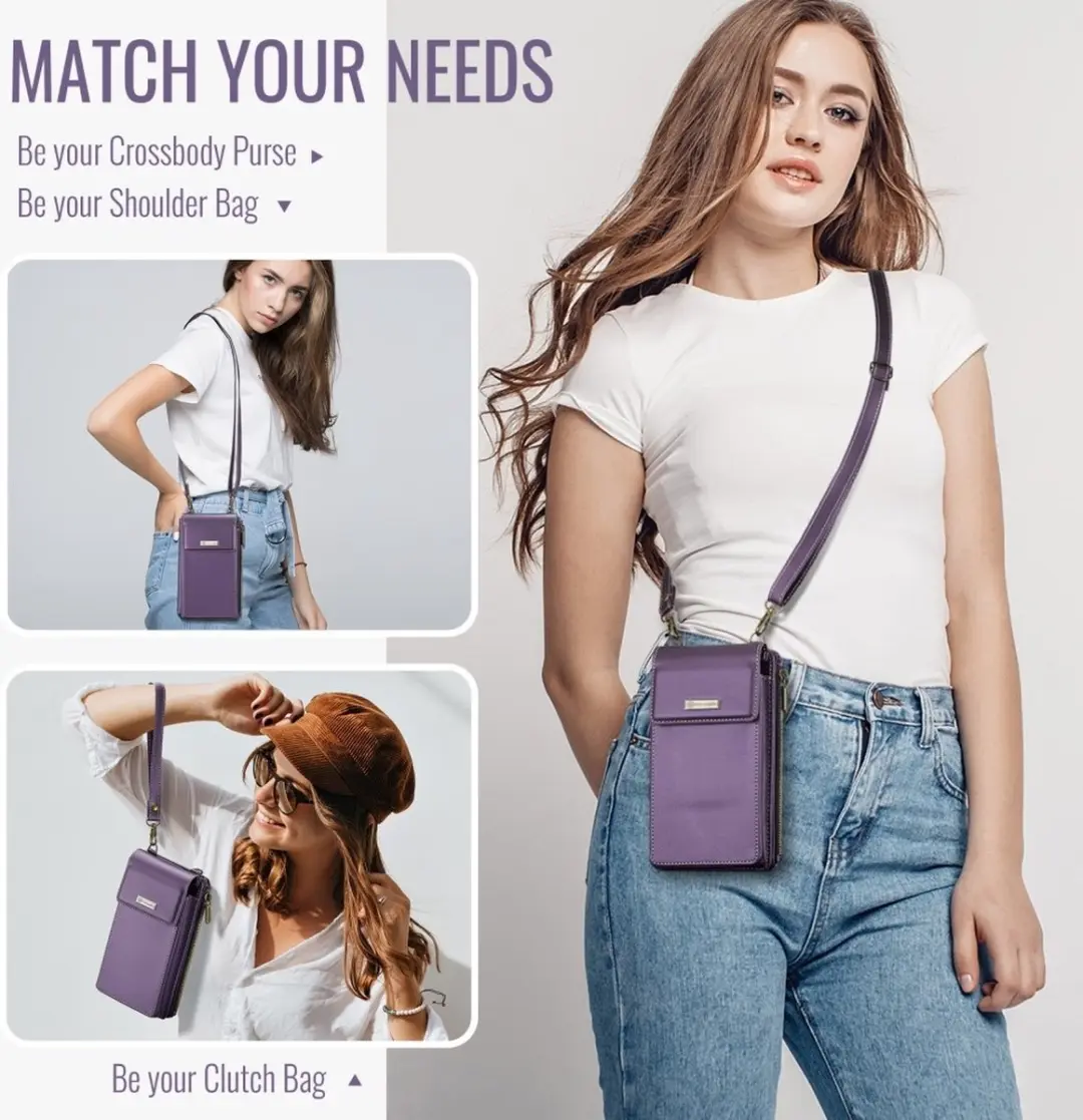 Caseme Me50 Crossbody Telefoontasje - Paars