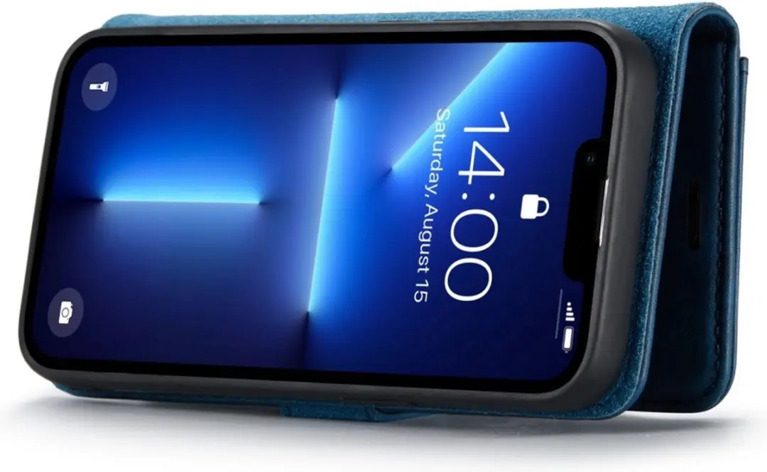 DG.MING iPhone 15 Pro Max Hoesje - Blauw - 2-in-1 Book Case - afbeelding 6 van 6
