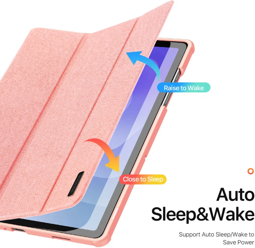 Dux Ducis Domo Bookcase Samsung Galaxy Tab A11 Plus - Roze - SH00093963 - afbeelding 6 van 6