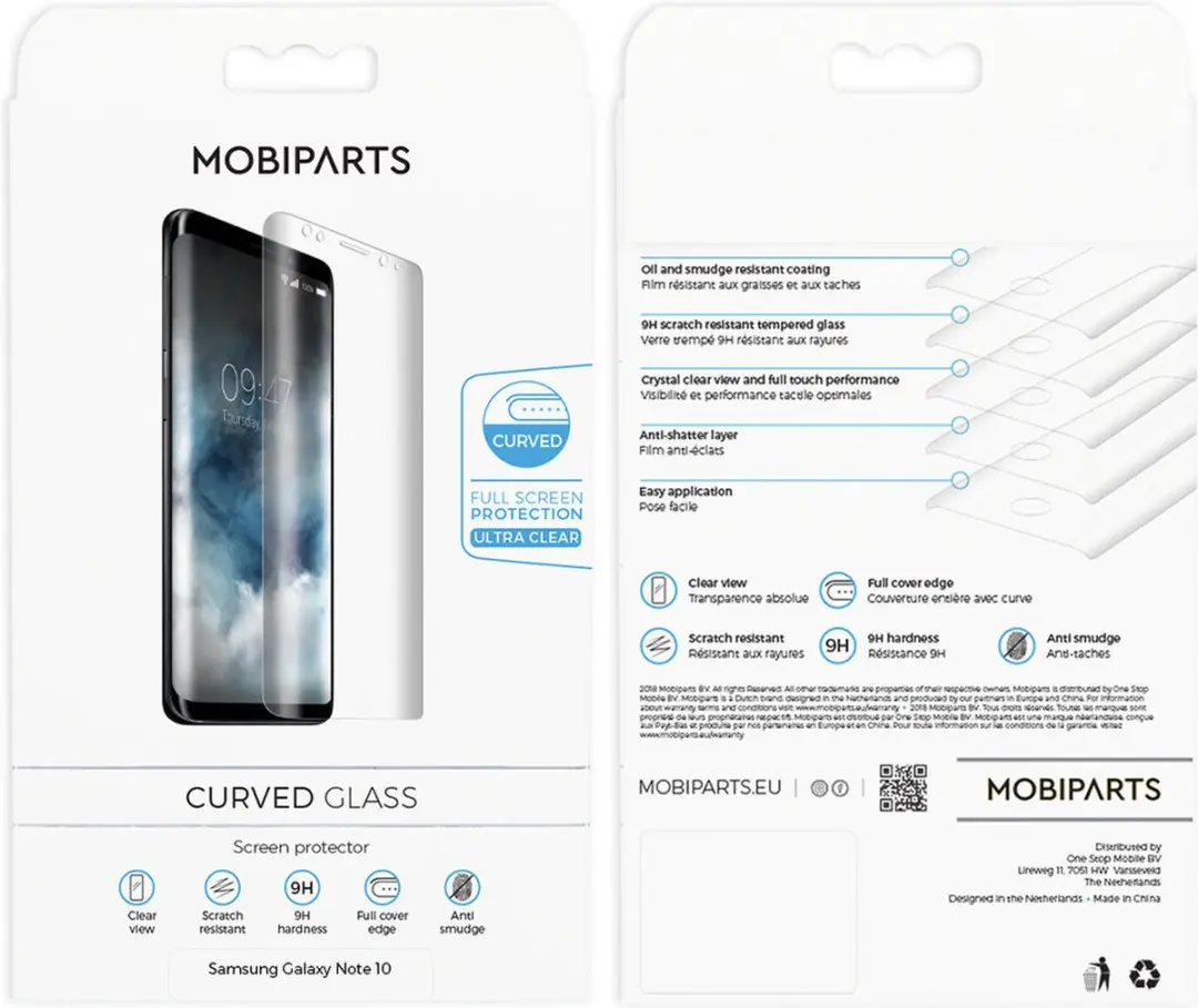 Mobiparts Curved Glass Samsung Galaxy Note 10