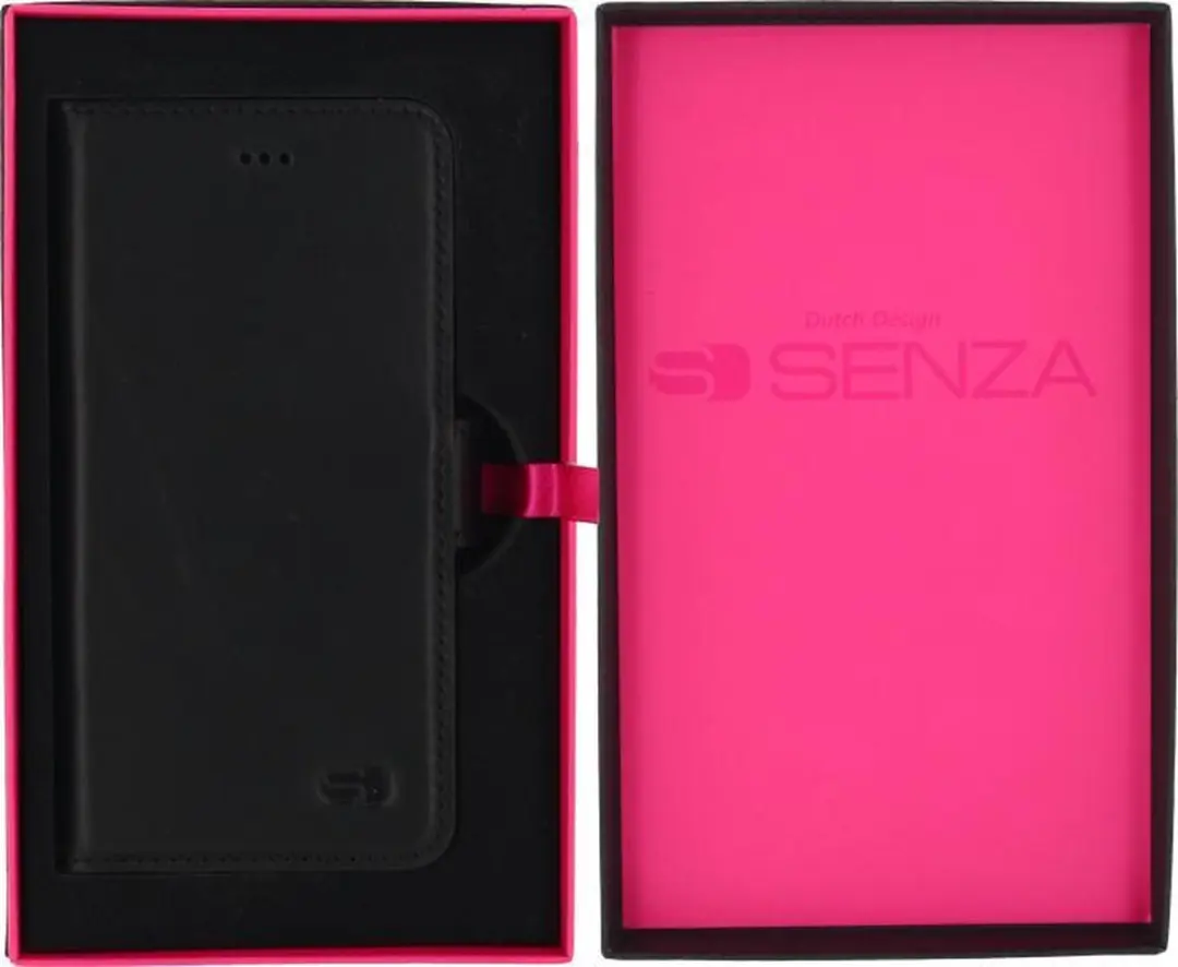 Senza Pure Leather Wallet Apple iPhone 7/8/SE - Zwart