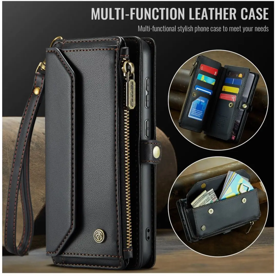 CaseMe C36 Hoesje Samsung Galaxy S25 FE - Zwart