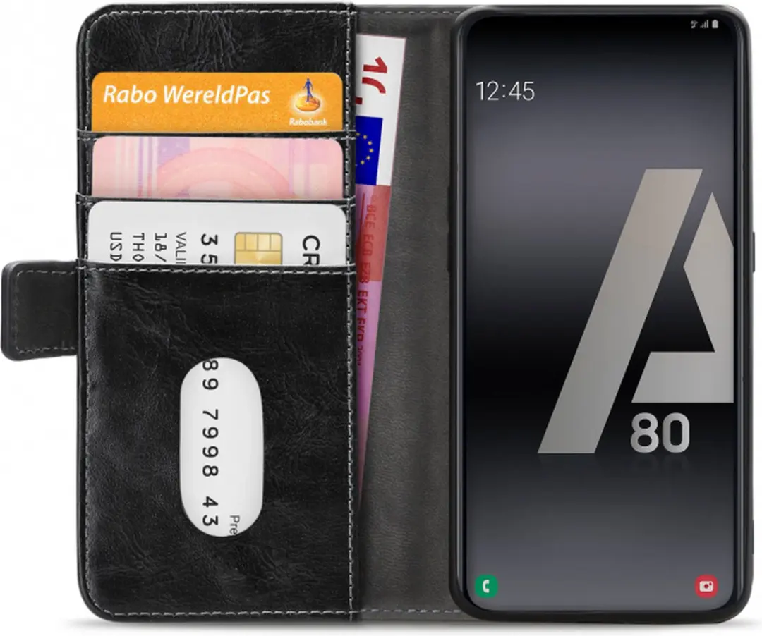 Mobilize Elite Gelly Bookcase MOB-EGWBCB-GALA80 Telefoonhoesje - Samsung Galaxy A80 - Zwart