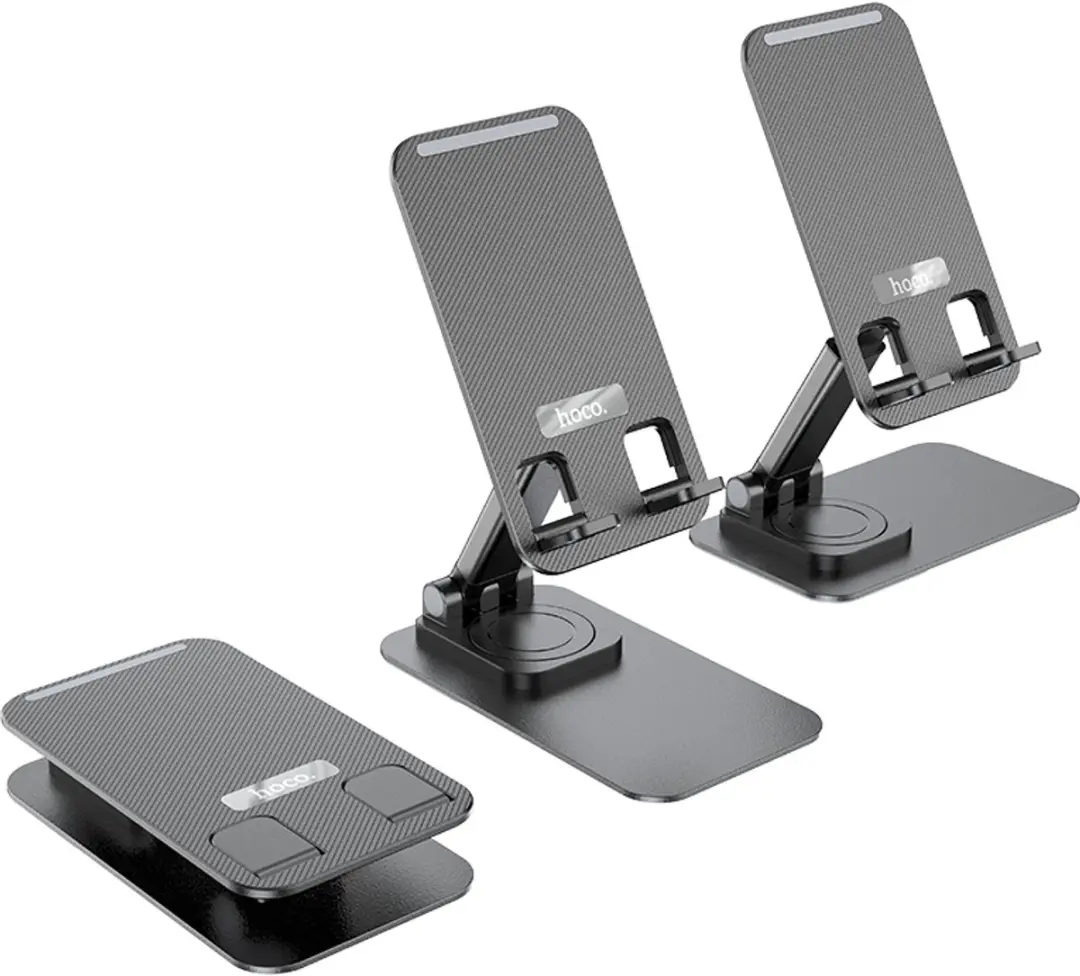Hoco Telefoonhouder Bureau - Verstelbaar - 12.9" - Grijs/Zwart