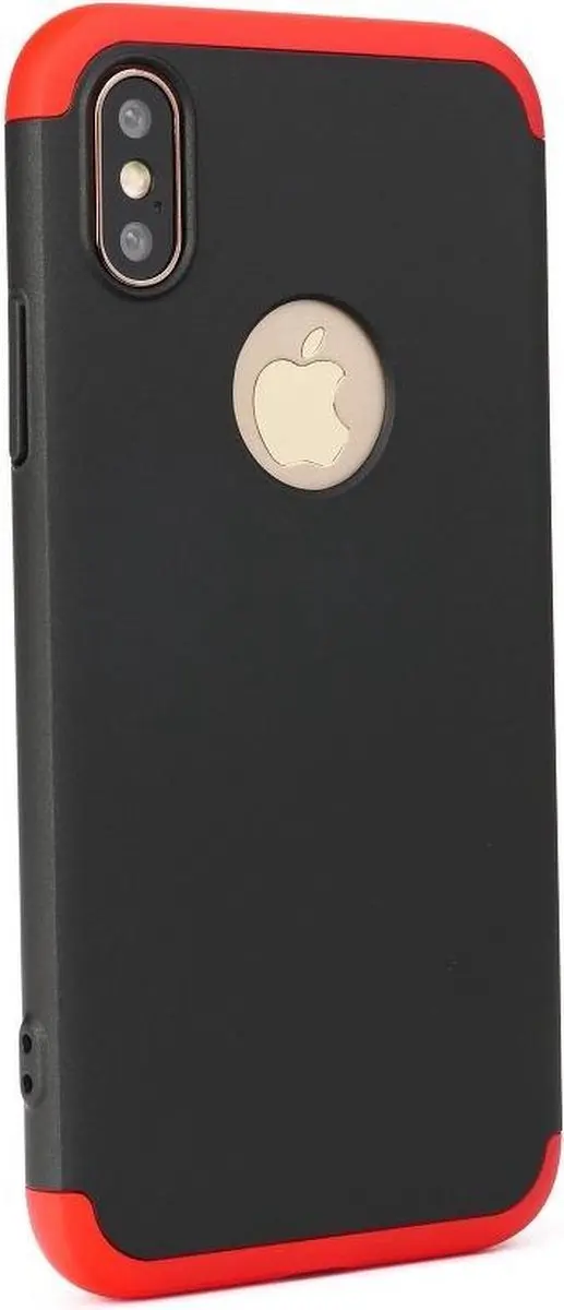 GKK 360 Full Protection Case iPhone XS Max - Rood/Zwart