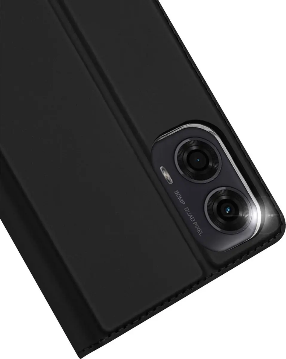 Dux Ducis Telefoonhoesje Moto G04 - Skin Pro Book Case - Zwart - SH00073154