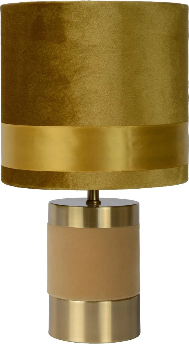 Lucide Extravaganza Frizzie Tafellamp - Ø18cm - Geel