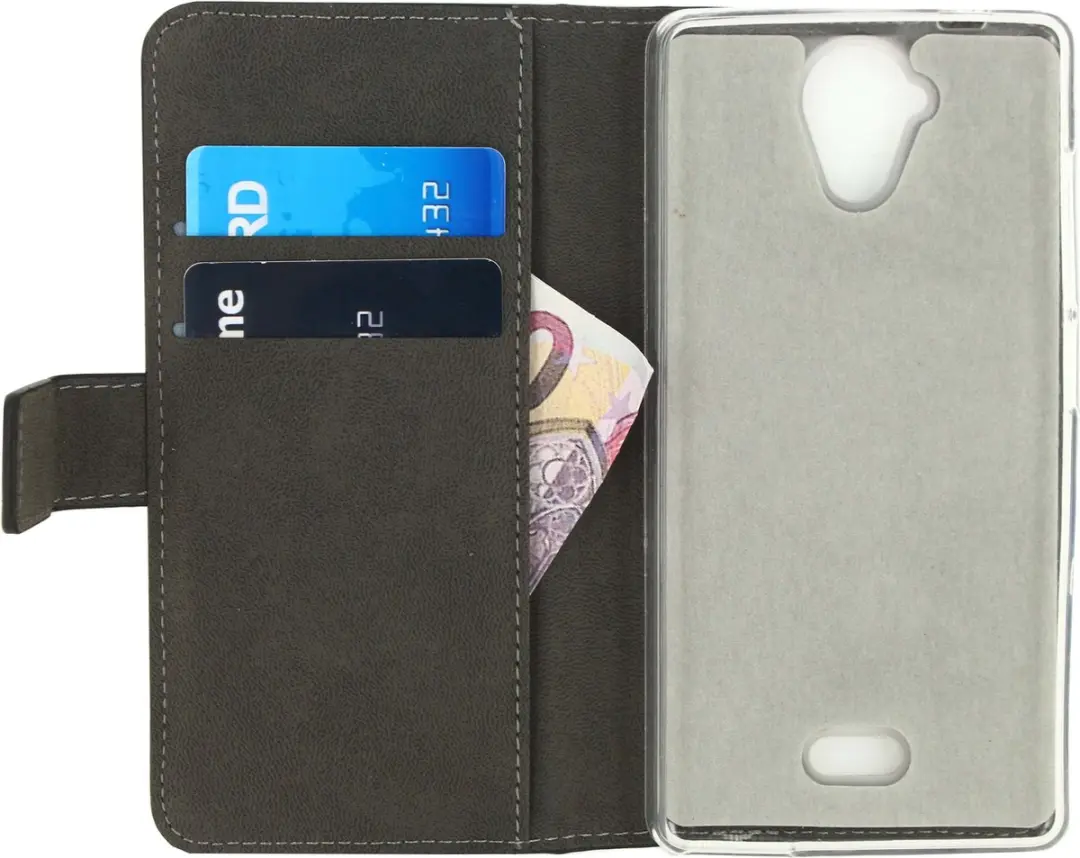 Mobilize Classic Gelly Wallet Bookcase Wiko U Feel Lite - Zwart