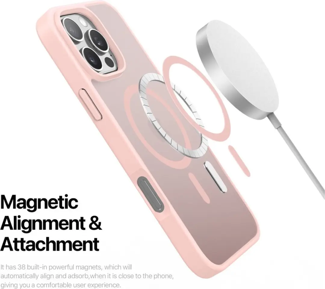 Dux Ducis Yind Serie Back Cover iPhone 16 Pro - Lichtroze
