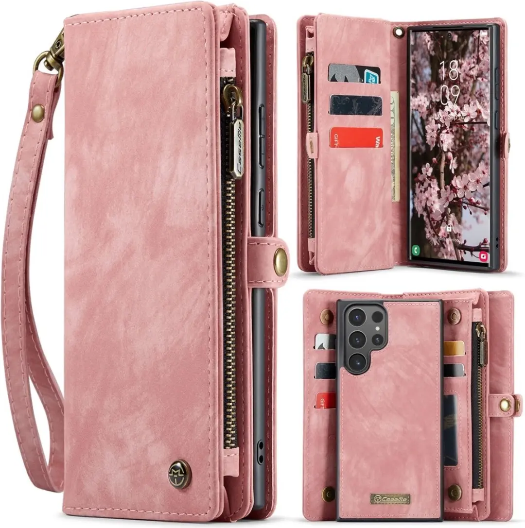 Caseme Samsung Galaxy S25 Ultra Hoes Lichtroze
