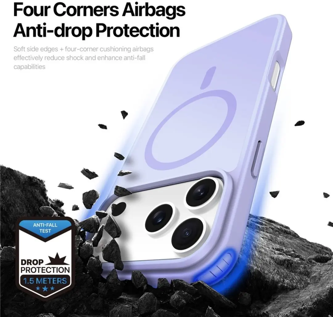 Dux Ducis Yind Series Hoesje iPhone 17 Pro Max - Lavendel - MagSafe