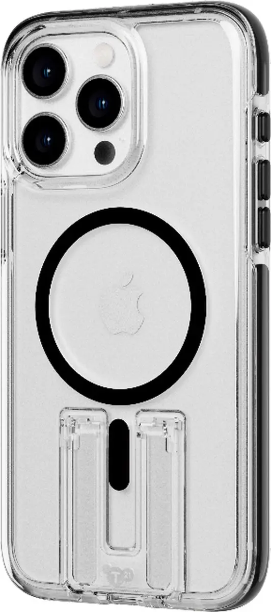 Tech21 Evo Crystal Kick iPhone 15 Pro Max Hoesje T21-10484 - Transparant/Zwart
