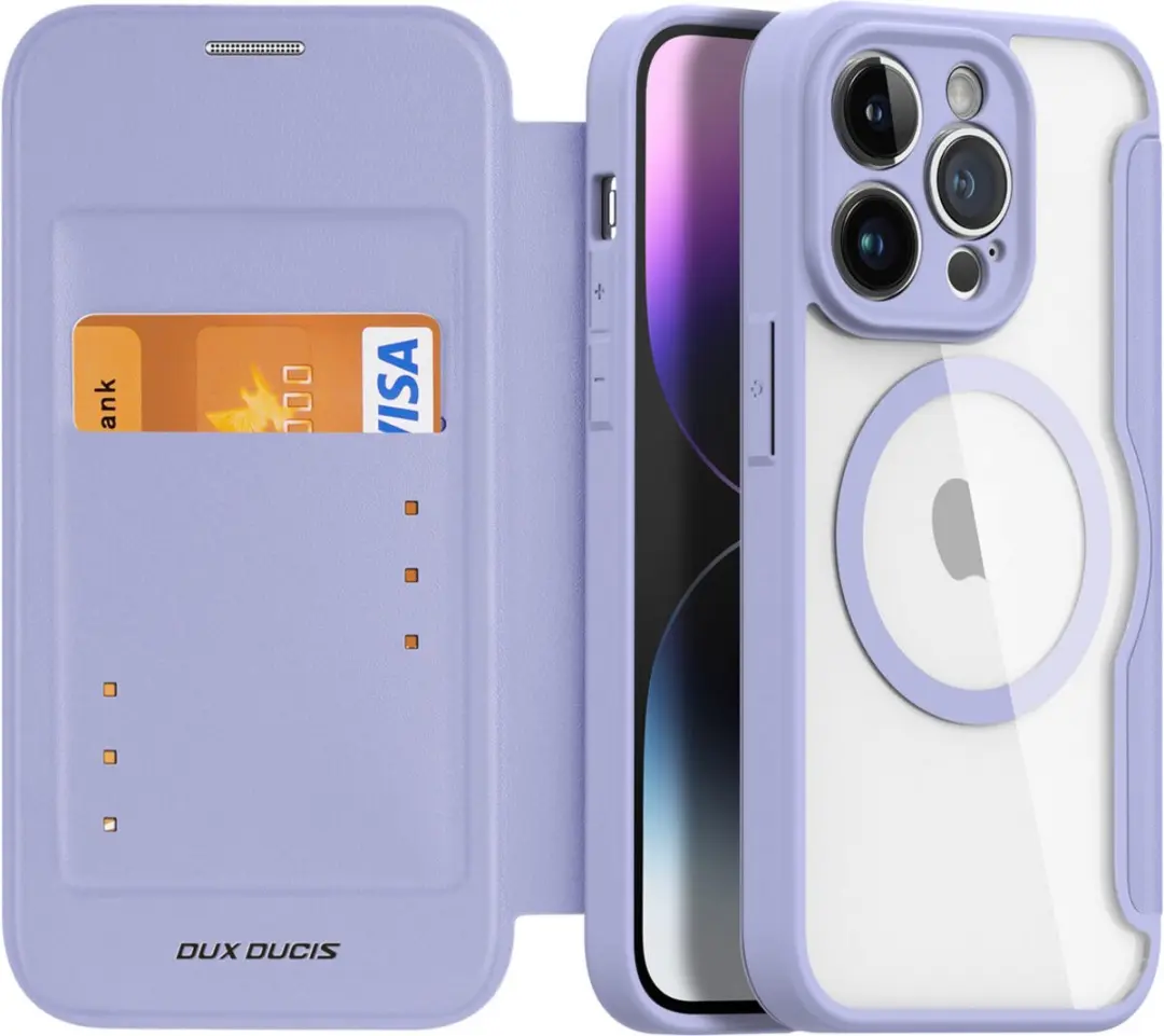 Dux Ducis iPhone 14 Pro Max Hoesje - MagSafe - Paars