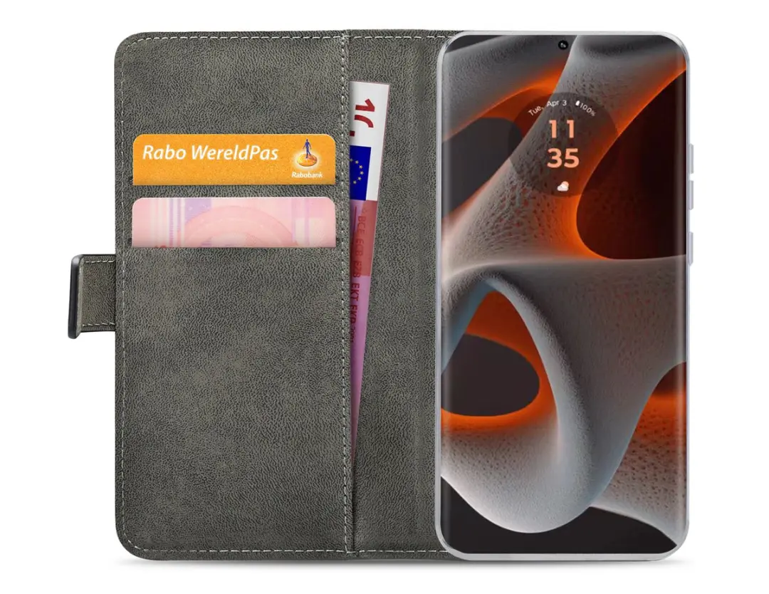 Mobilize Classic Gelly Wallet Bookcase Motorola Edge 50 Pro - Zwart