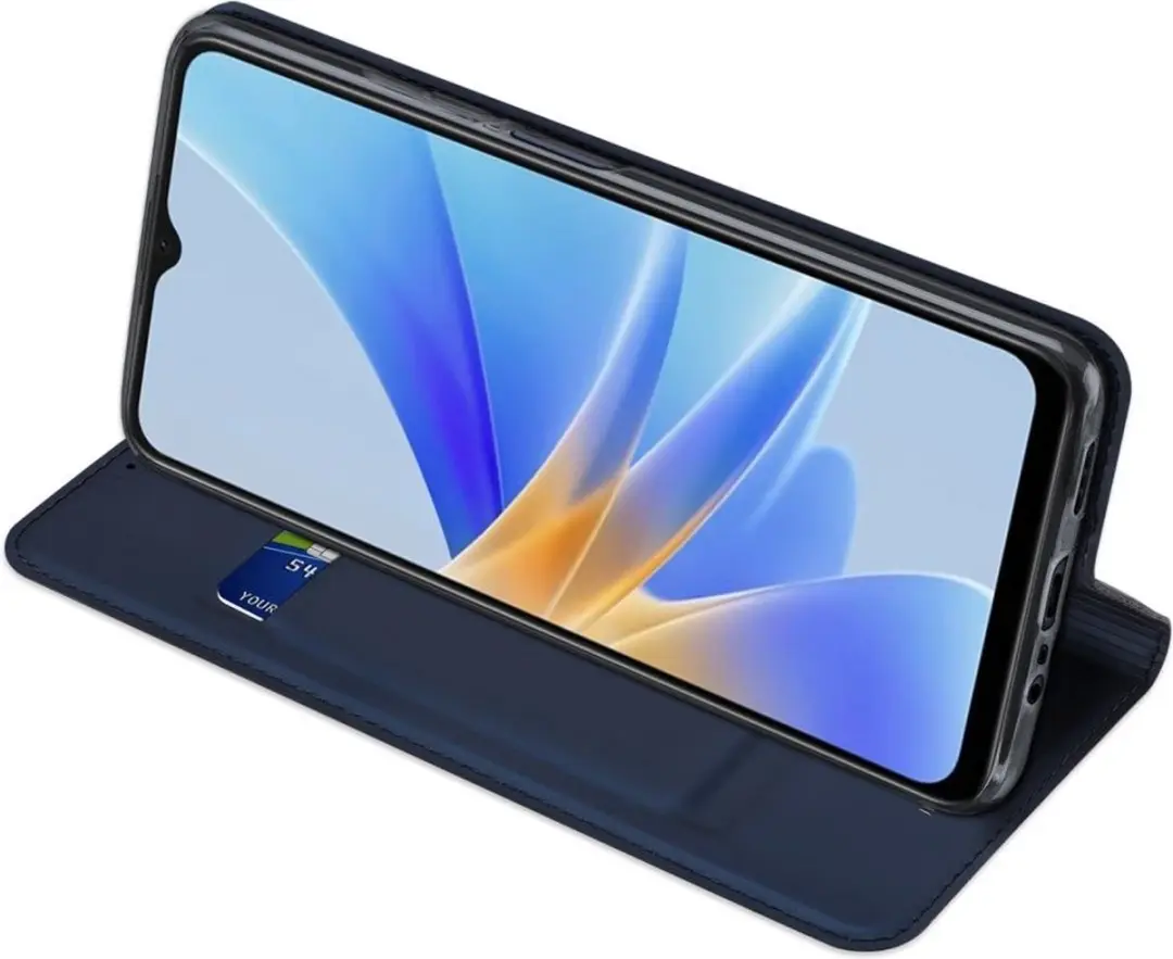 Dux Ducis Skin Pro Oppo A17 Hoesje Portemonnee - Blauw - afbeelding 6 van 6