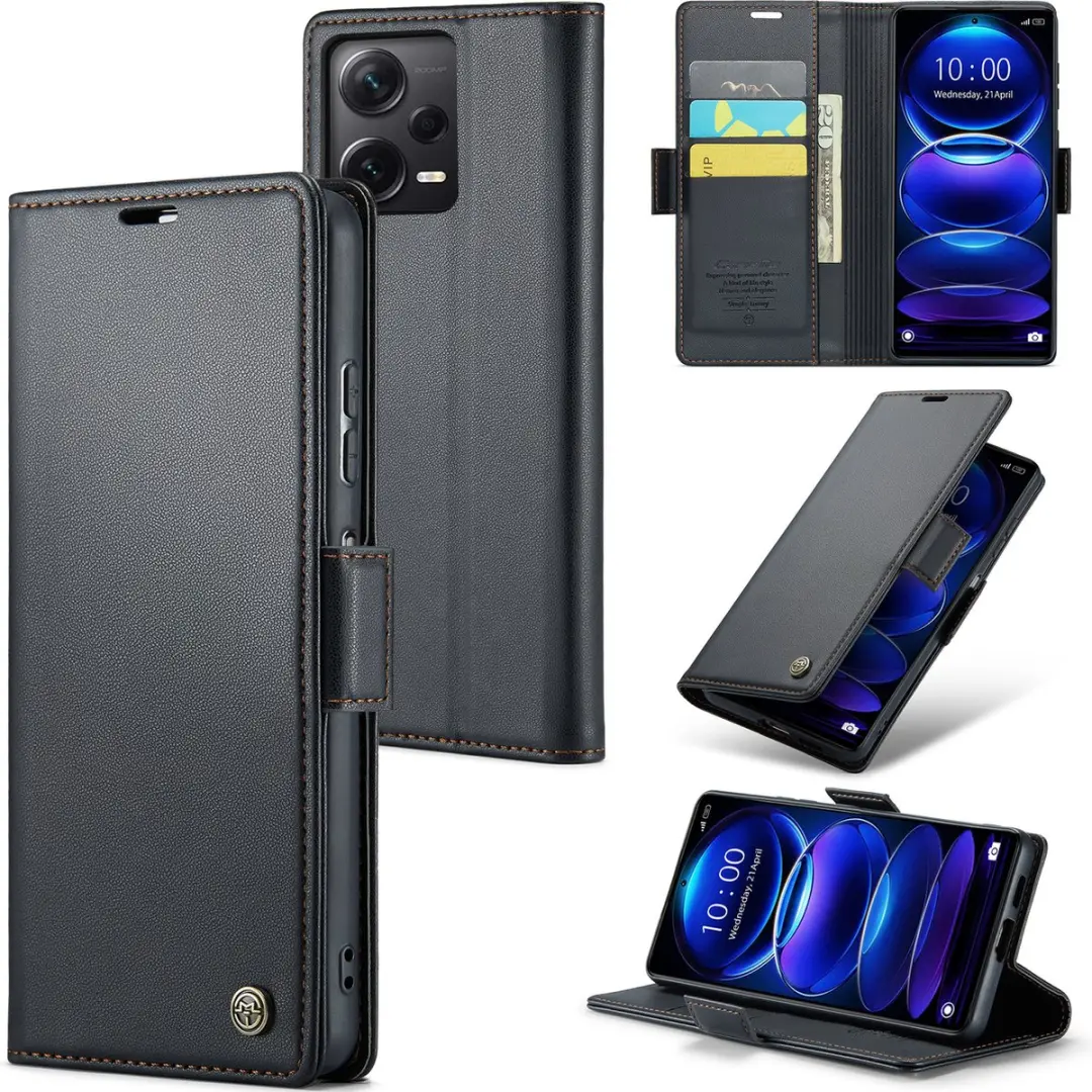 Caseme Wallet Case RFID Magneetsluiting Redmi Note 12 Pro+