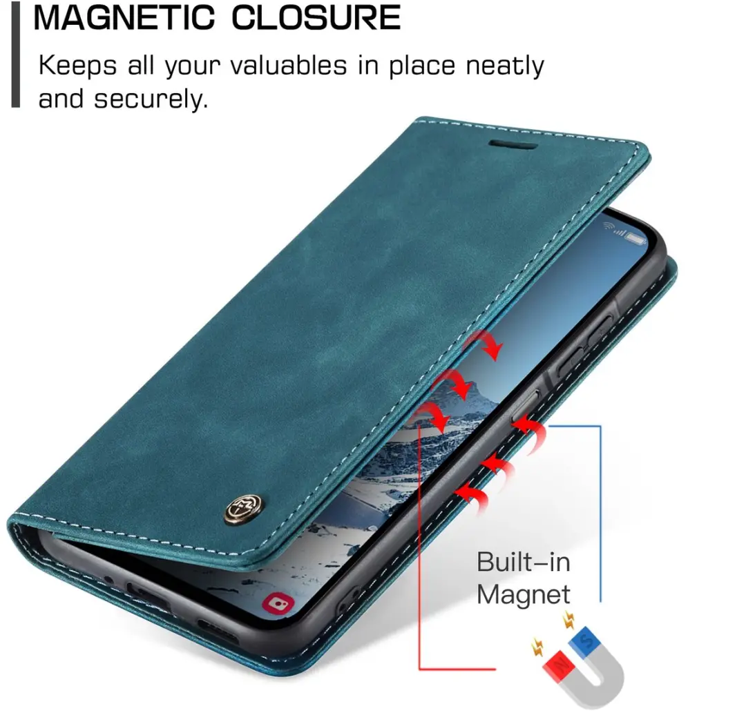 Caseme 013 Book Case Hoesje Samsung Galaxy A37 - Blauw
