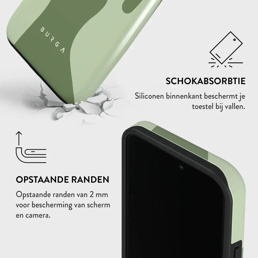 Burga Tough Backcover iPhone 13 Pro MagSafe - Groen