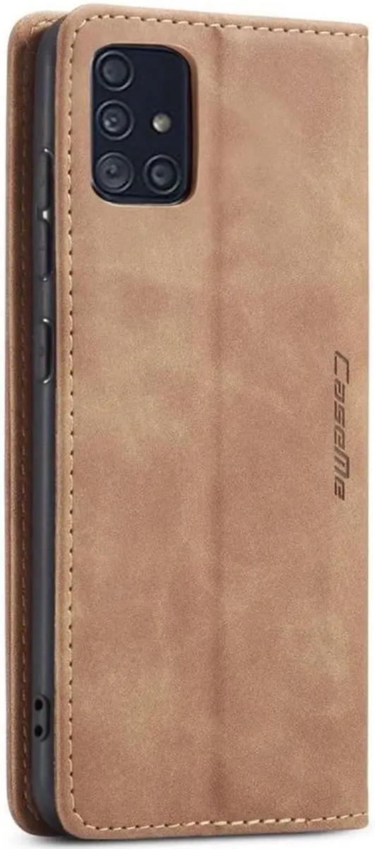 Caseme Book Case A515-19 (C01) Hoesje - 2 Pasjes - Licht bruin