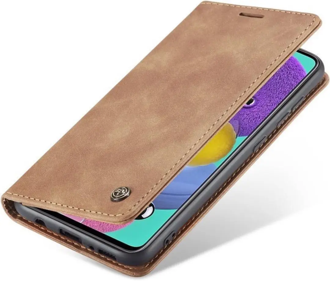 Caseme Book Case A515-19 (C01) Hoesje - 2 Pasjes - Licht bruin - afbeelding 6 van 6