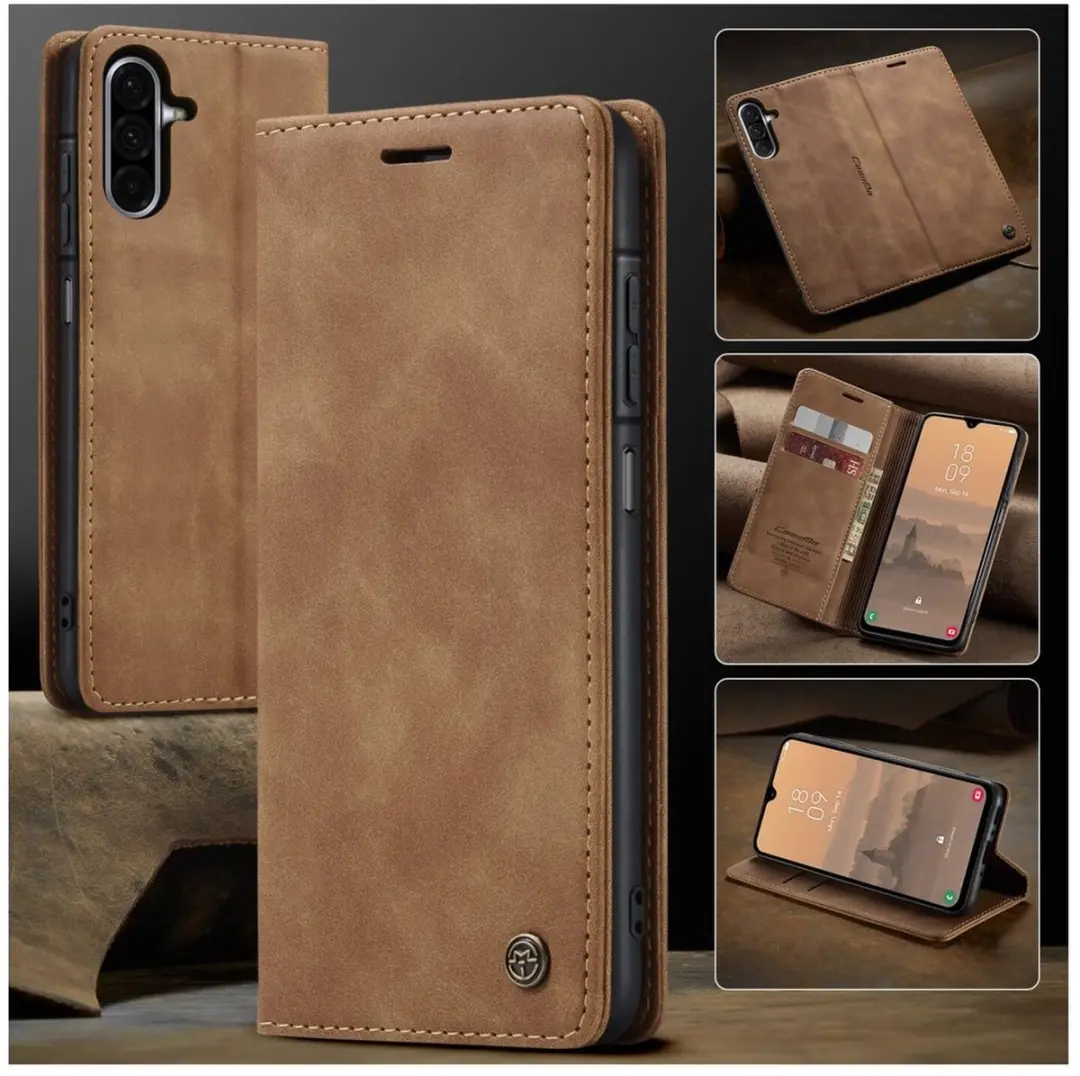 Caseme 013 Hoesje Samsung Galaxy A17 - Book Case Bruin