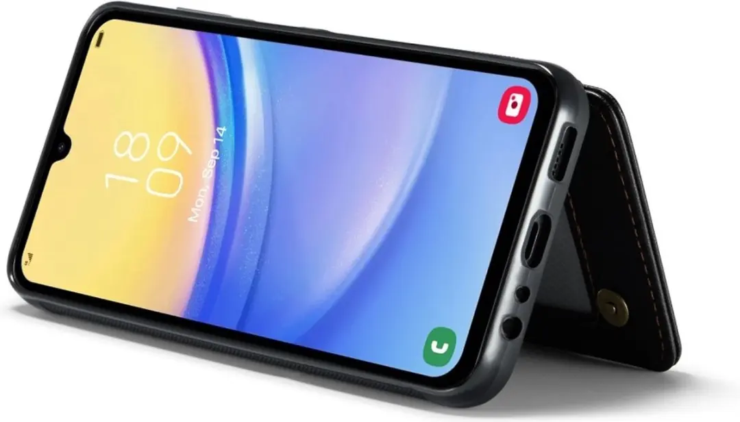 Caseme C22 Hoesje Samsung Galaxy A16 - Pasjeshouder - Zwart