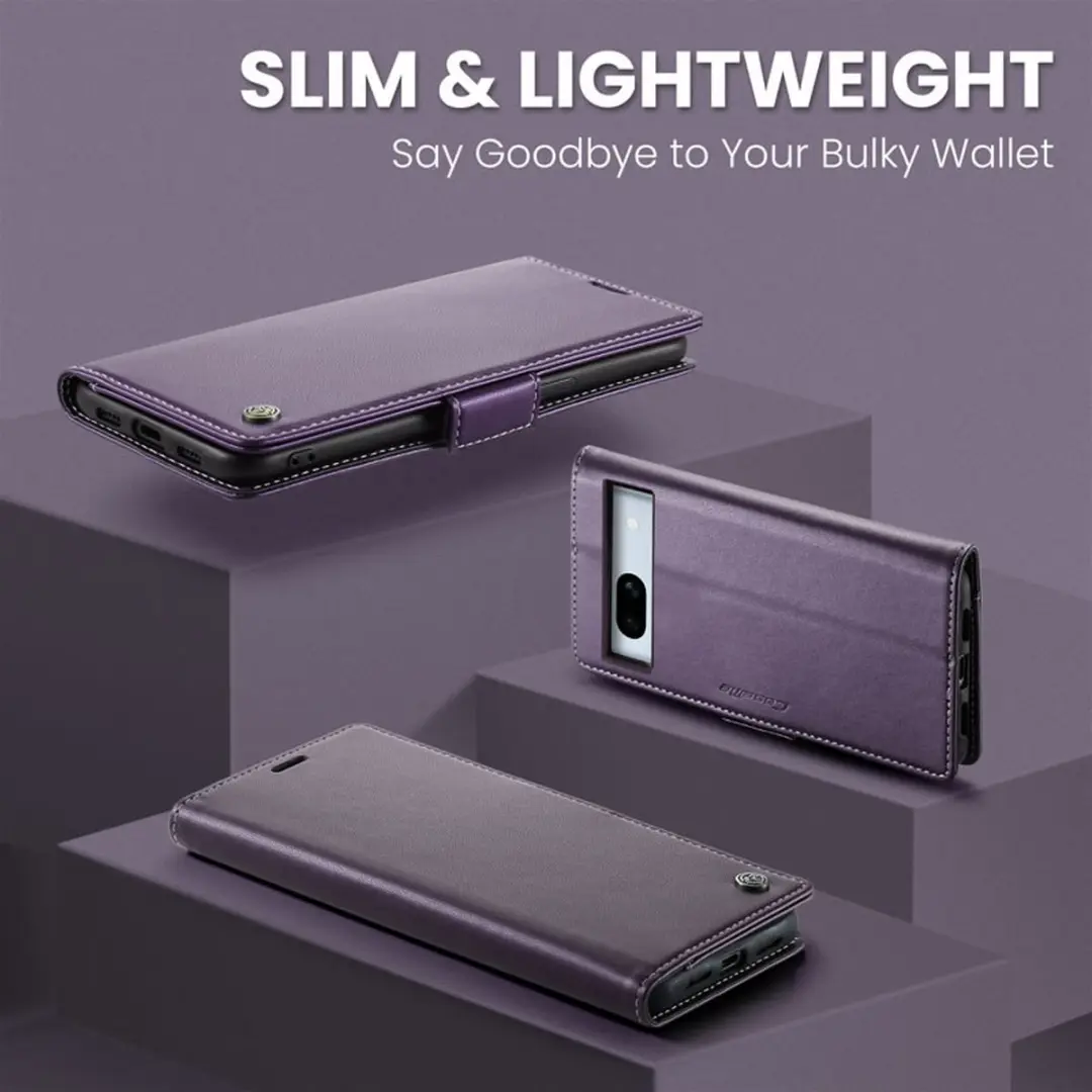 Caseme Wallet Case Paars - Google Pixel 7a - RFID & Magneetsluiting