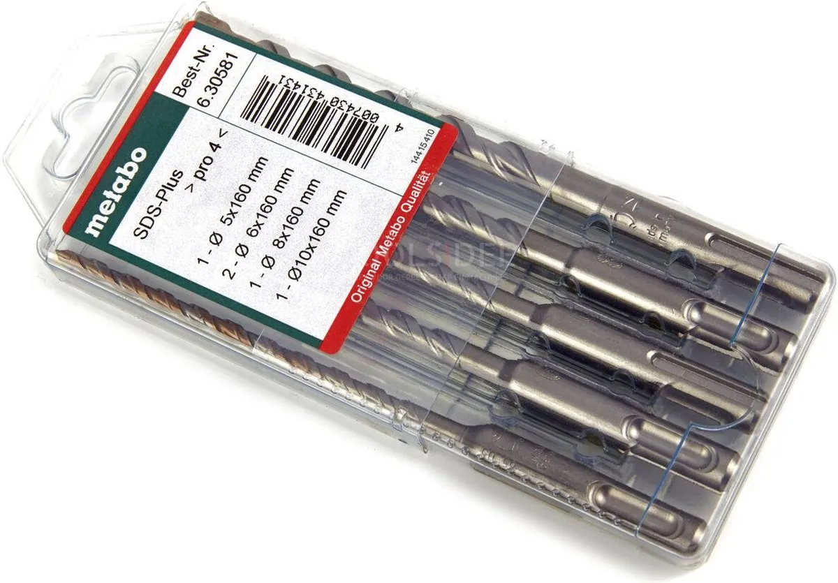 Metabo SDS-plus Hamerboren Set Pro 4 - 5-delig