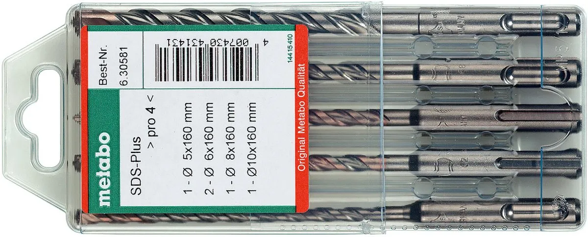 Metabo SDS-plus Hamerboren Set Pro 4 - 5-delig