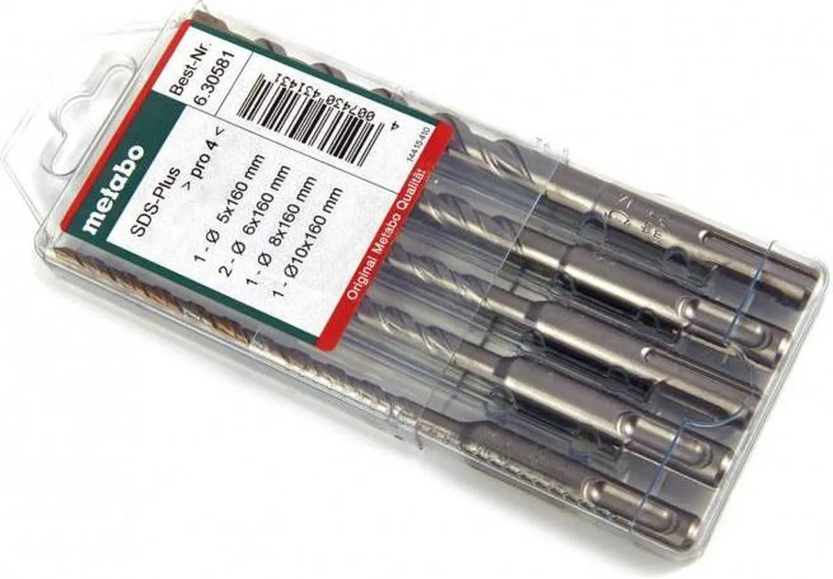 Metabo SDS-plus Hamerboren Set Pro 4 - 5-delig
