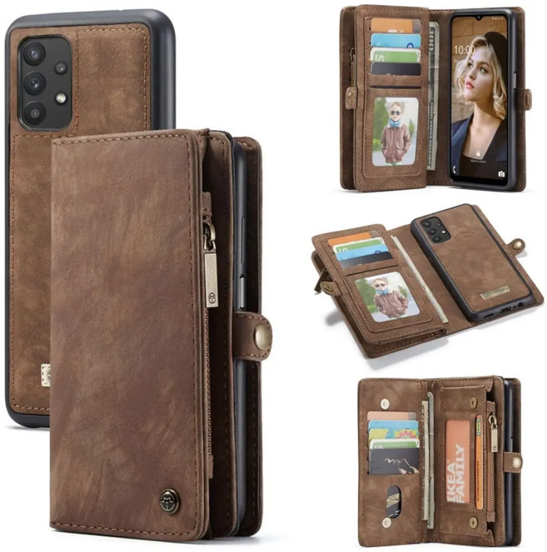 Caseme 008 Book Case Samsung Galaxy A32 5G - 8 Pasjes - Bruin - afbeelding 6 van 6