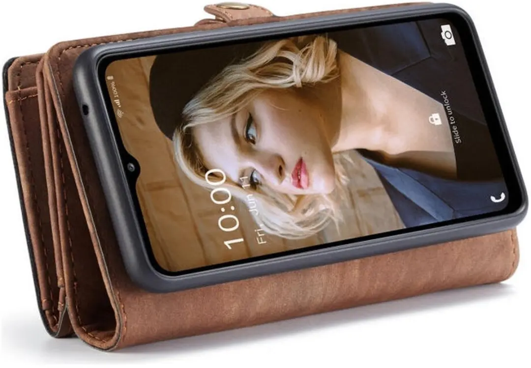 Caseme 008 Book Case Samsung Galaxy A32 5G - 8 Pasjes - Bruin