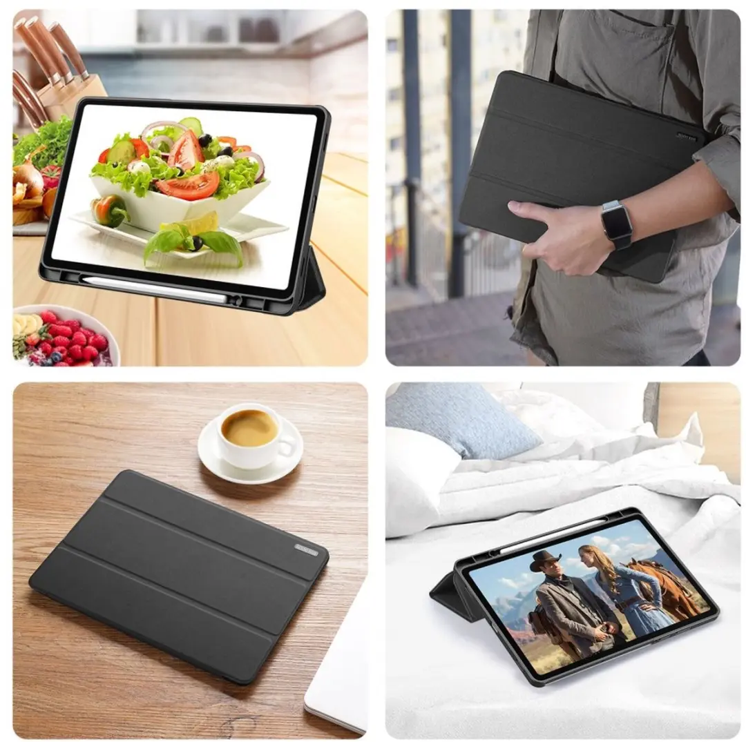 Dux Ducis Domo Tablethoes Samsung Galaxy Tab S11 - Tri-Fold - Zwart