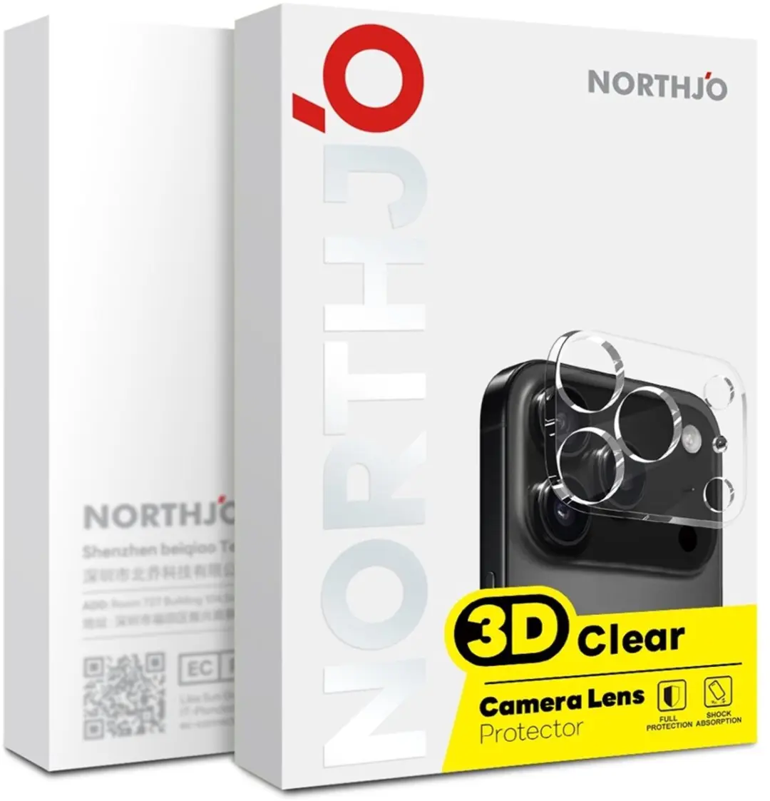 NORTHJO 9H Tempered Glass Camera Lens Protector - Samsung Galaxy S26 Plus - Transparant