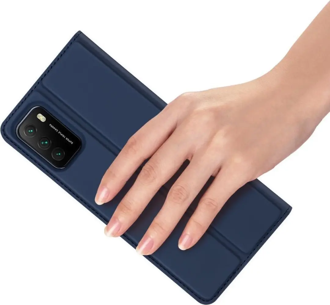 Dux Ducis Skin Pro Xiaomi Poco M3 Wallet Hoesje - FOLIO-PRO-NT-R9T - Blauw - afbeelding 6 van 6