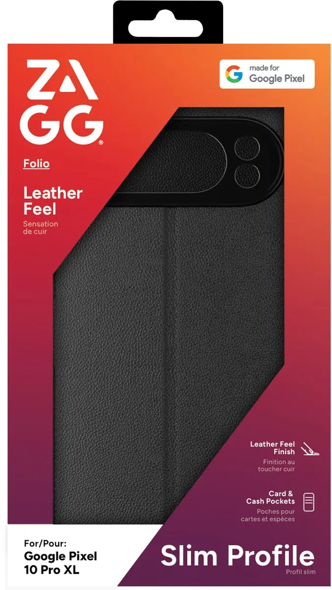 ZAGG Folio 702318523 Hoesje - Google Pixel 10 Pro XL - 3 Pasjes - Zwart
