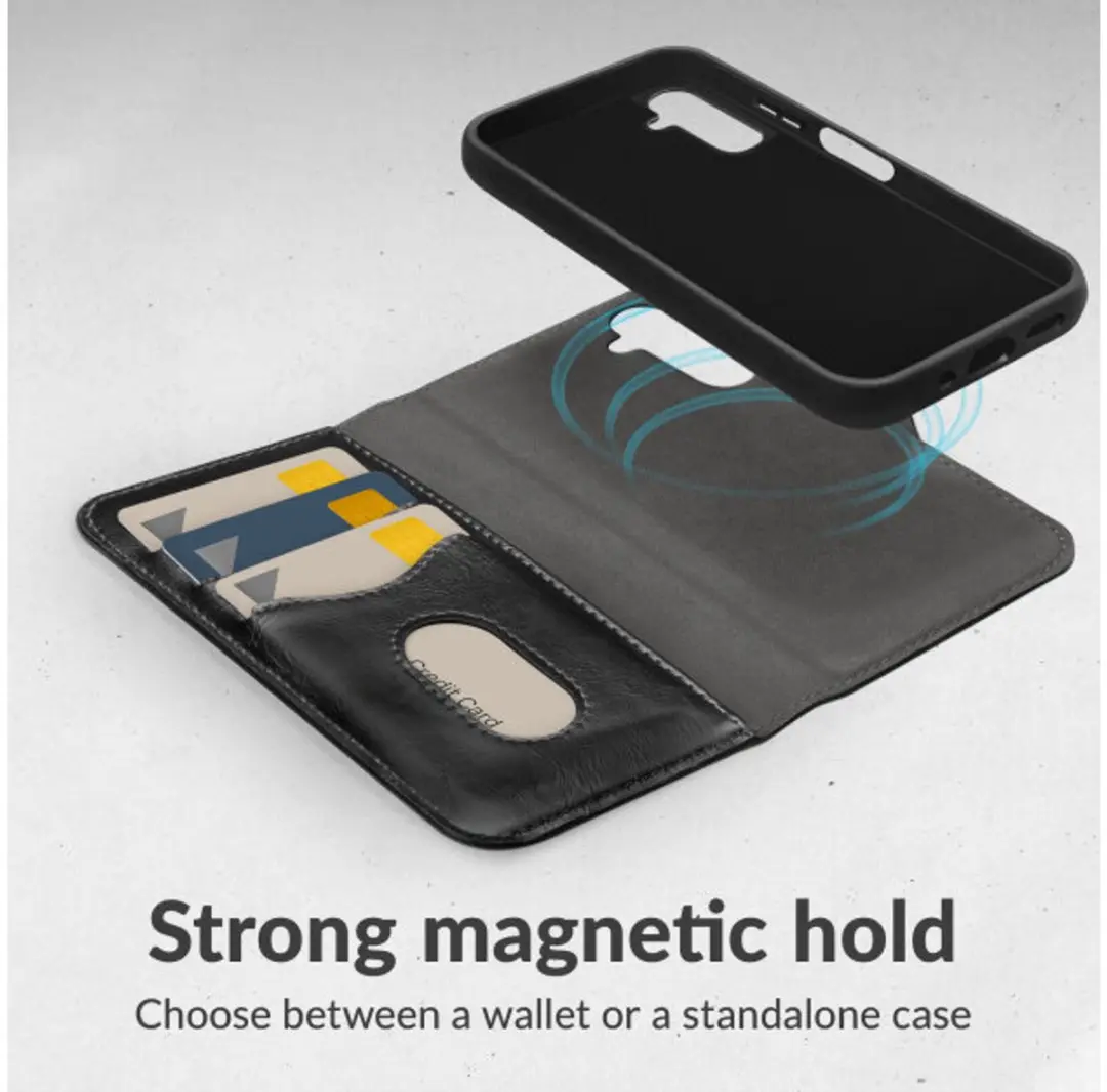 Mobilize Bookcase Hoesje Samsung Galaxy S25 Edge - MOB-PTIOGWCBMC-GALS25S5G - Zwart - 4 Pasjes