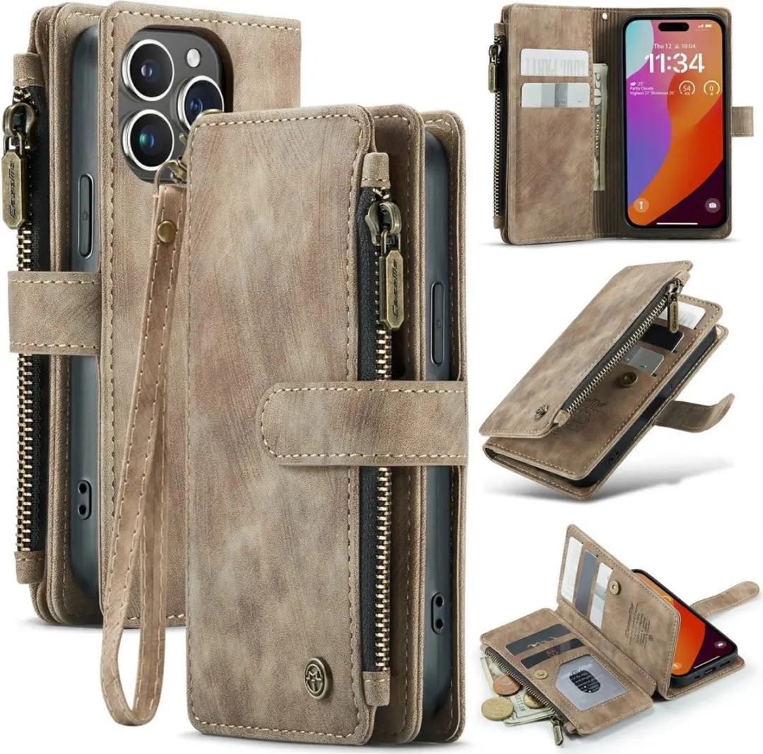 CaseMe C30 Book Case Hoesje iPhone 16 Pro