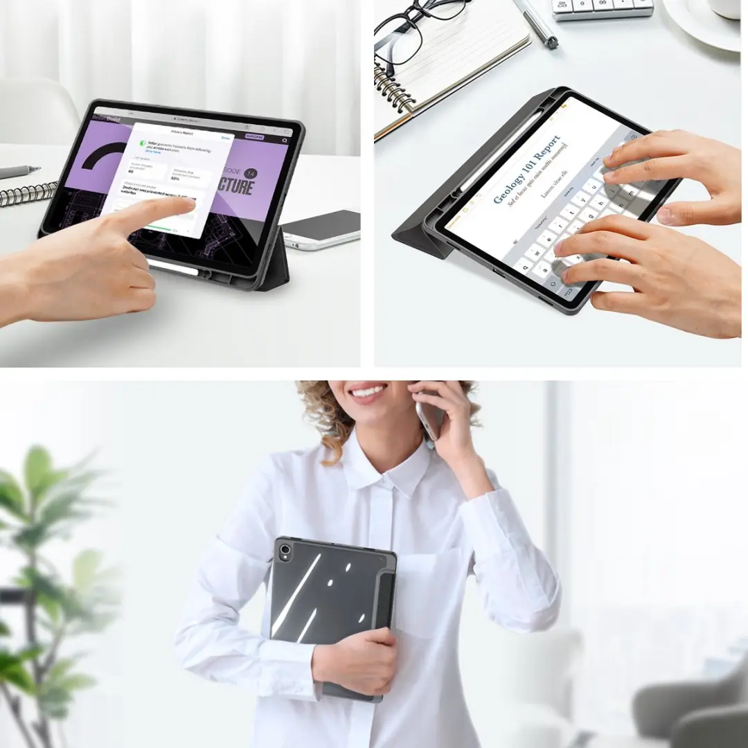 Dux Ducis Tablethoes Samsung Galaxy Tab S11 - Zwart