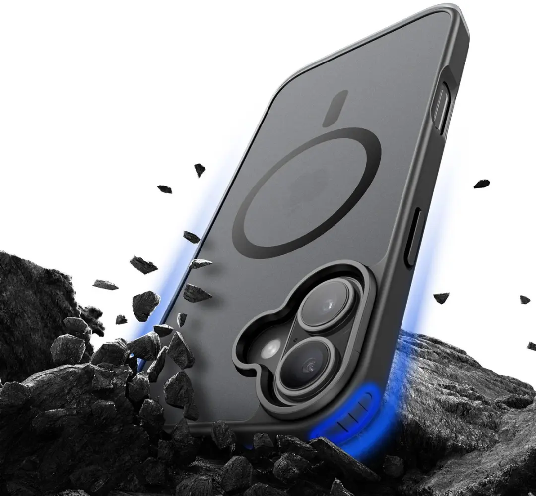 Dux Ducis Yind Series Hoesje iPhone 17 - Mat Transparant - Zwart - MagSafe