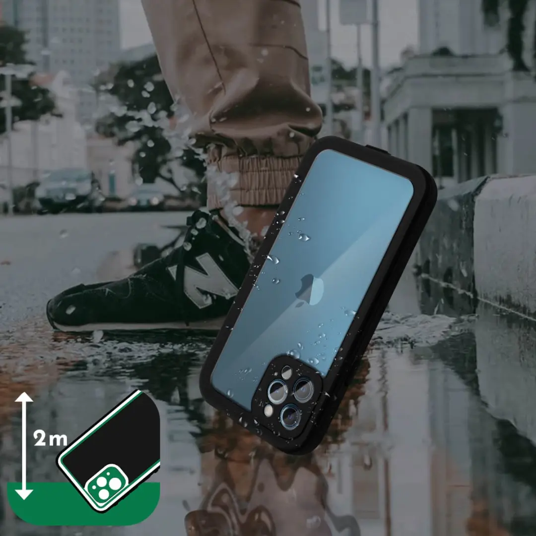 Redpepper Hoesje iPhone 12 Pro Waterdicht Zwart - BACK-REDP-BK-12PR - afbeelding 6 van 6